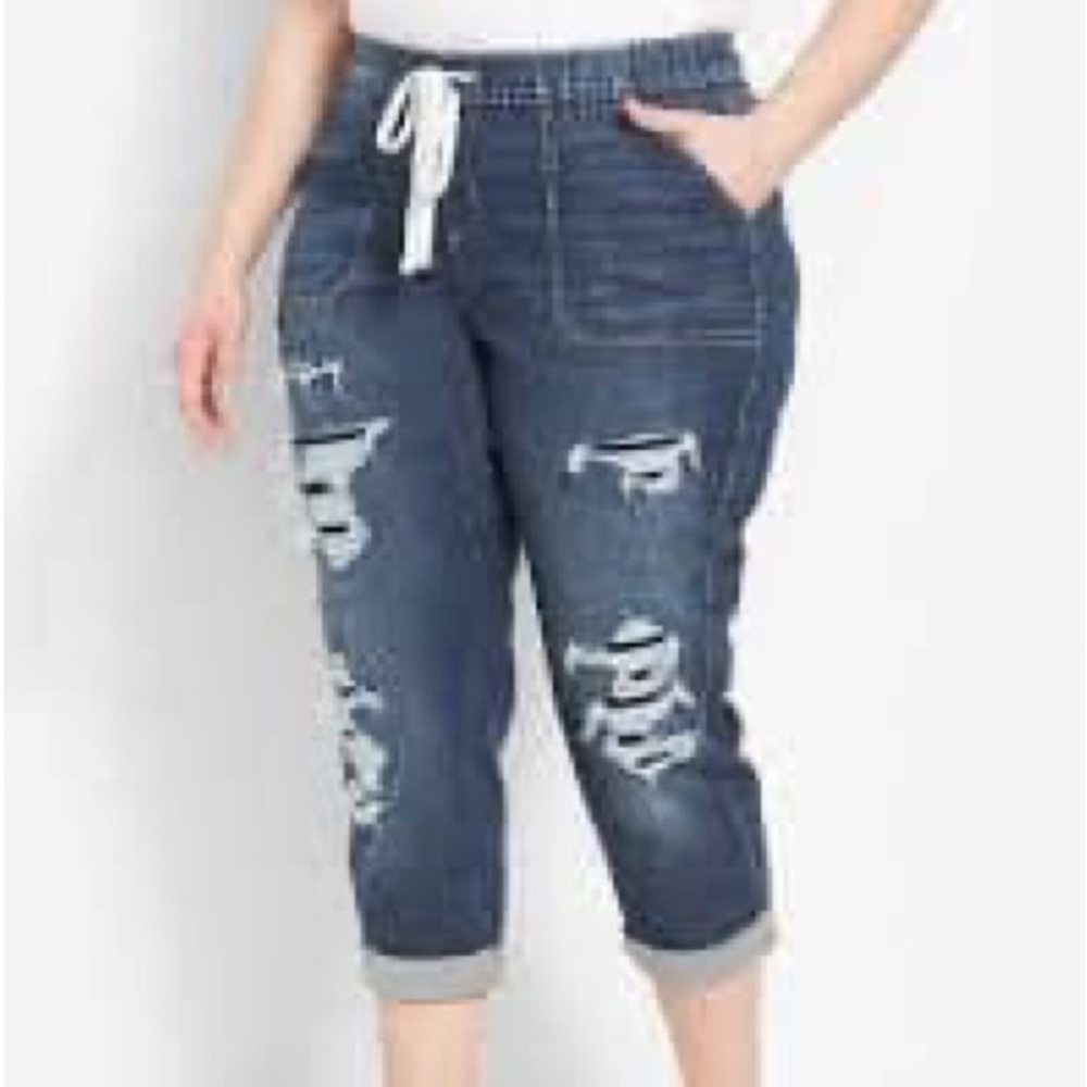 LANE BRYANT 
PULL ON BF CROP INDIGO - KIM WASH 

SIZE 22
New, never worn.

$20